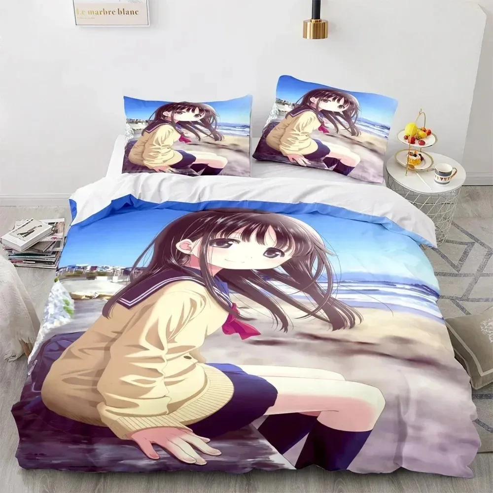 

Anime Kawaii Sexy Girl Bedding Set Boys Girls Twin Queen Size Duvet Cover Pillowcase Bed Kids Adult Fashion Home Textile