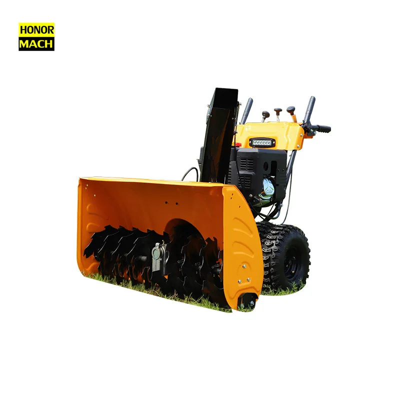 Dual Wheel Snow Blower Street Snowplow Machine Deep Snow Removal Snow Thrower view 6