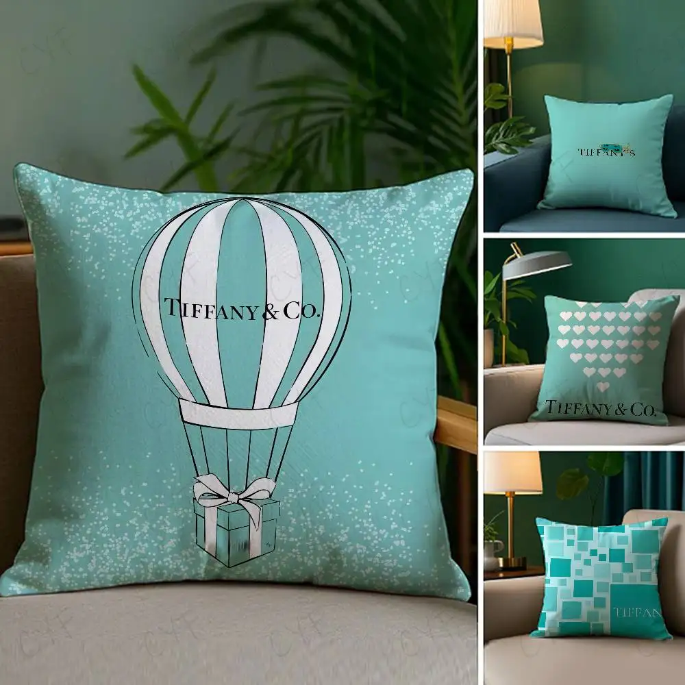 

Luxury Fashion T-T-Tiffanys Pillow Case Custom Printed Brushed Fleece Pillow, Baby Skin-Touch, Eco-Friendly Dye-Sublimation Cush