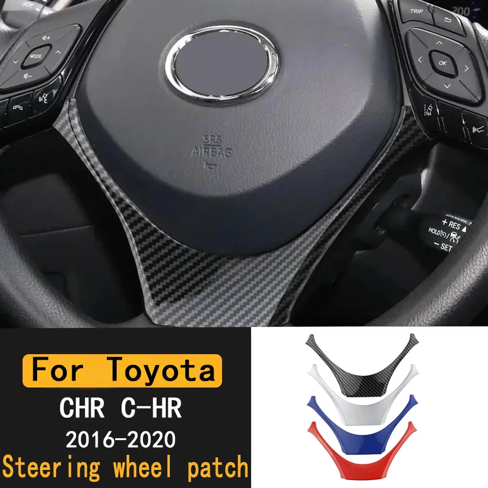

ABS Car Steering Wheel Button Frame Cover Trim Interior for Toyota CHR C-HR 2016-2020 Car Accessories