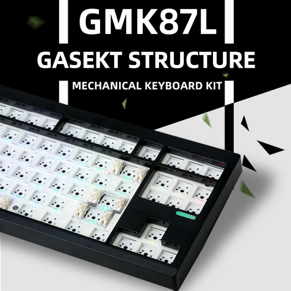 GMK87-L three-mode customized DIY mechanical keyboard kit supports hot-swappable RGB backlight