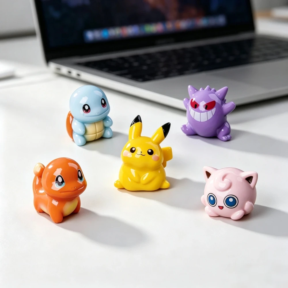 Kawaii-Fantasy-Kreatur-Miniaturfigur, niedliches Cartoon-Desktop-Ornament, tragbare Tischdekoration, süßes Geschenk für Damen – Detail 4