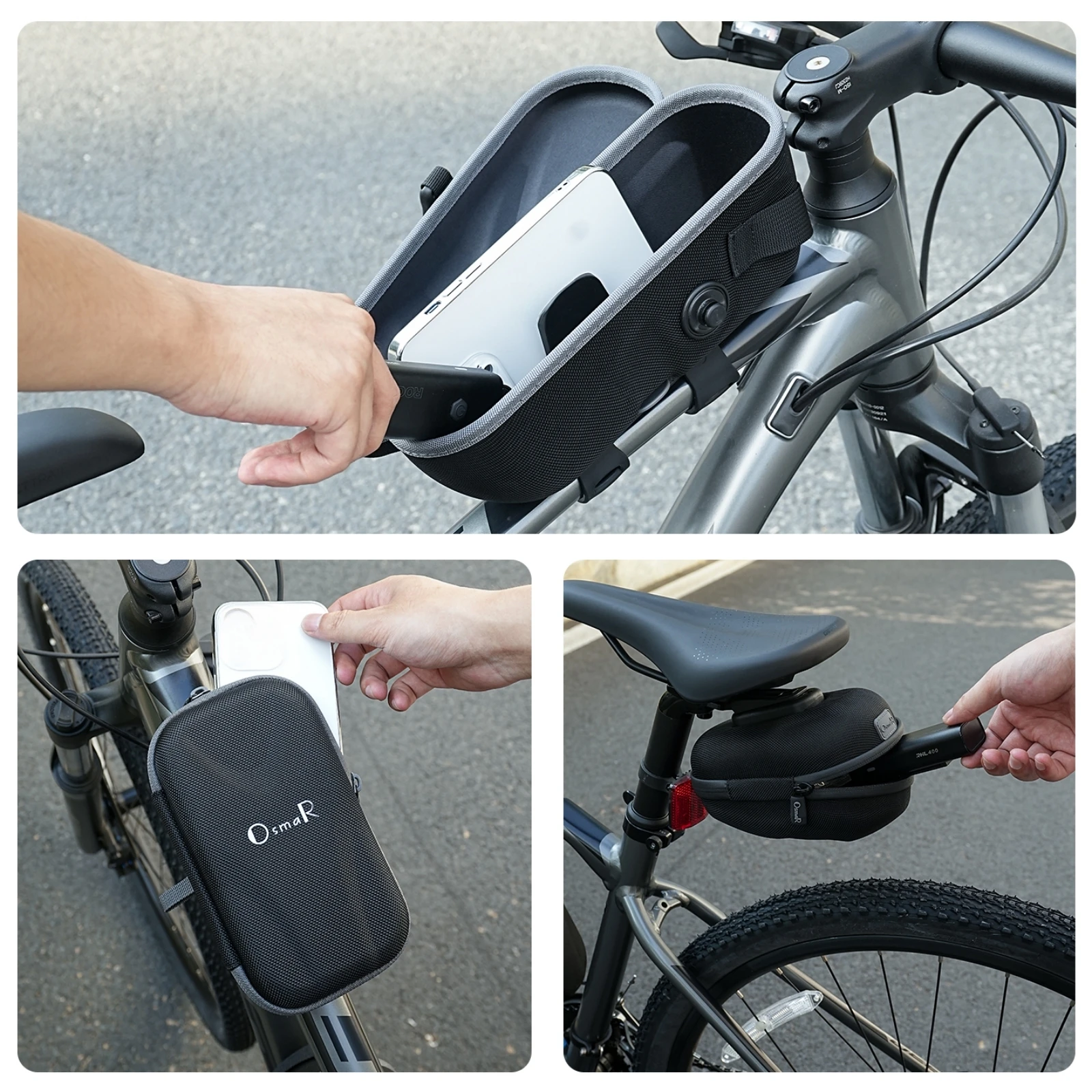 

SUKOU OsmaR Series Front Saddle Bag Bicycles Rear Bag Backpack with Magnetic Quick-Release Buckle For Outdoor Cycling Bags