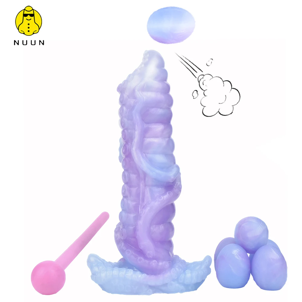 

NUUN Silicone Hand-push Ovipositor Octopus/Granule Sex Toys For Women Men Vaginal Balls G-spot Stimulate Masturbator Egg laying