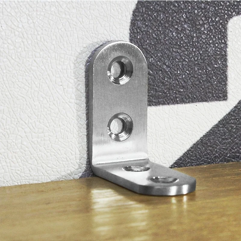 6 ชิ้นสแตนเลส 90 องศามุม L รูปวงเล็บ, 40 มิลลิเมตร X 40 มิลลิเมตร X 16 มิลลิเมตรมุมรั้ง Joint Bracket Fastener Heavy Duty โลหะ