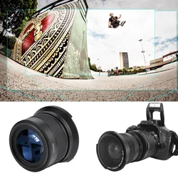 Wide Angle Fisheye Lens 52mm 0.35X Universal Wide Angle Fisheye Lens with Lens Storage Pouch for SLR DSLR Wide Angle Lens