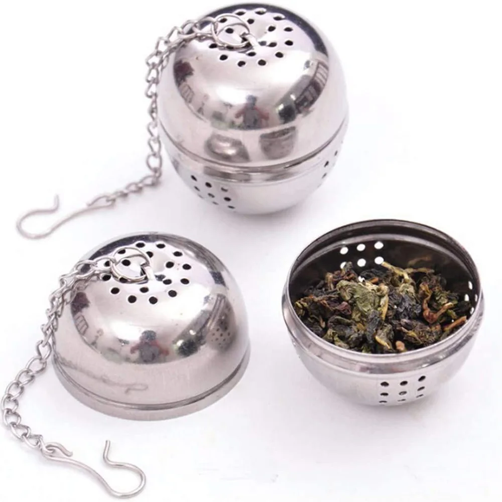 ลูกตาข่ายชงชาตาข่ายกรองกาแฟกรอง Hook หลวมใบชา Spiceball เชือก Chain เครื่องมือเครื่องใช้ในครัว Supply