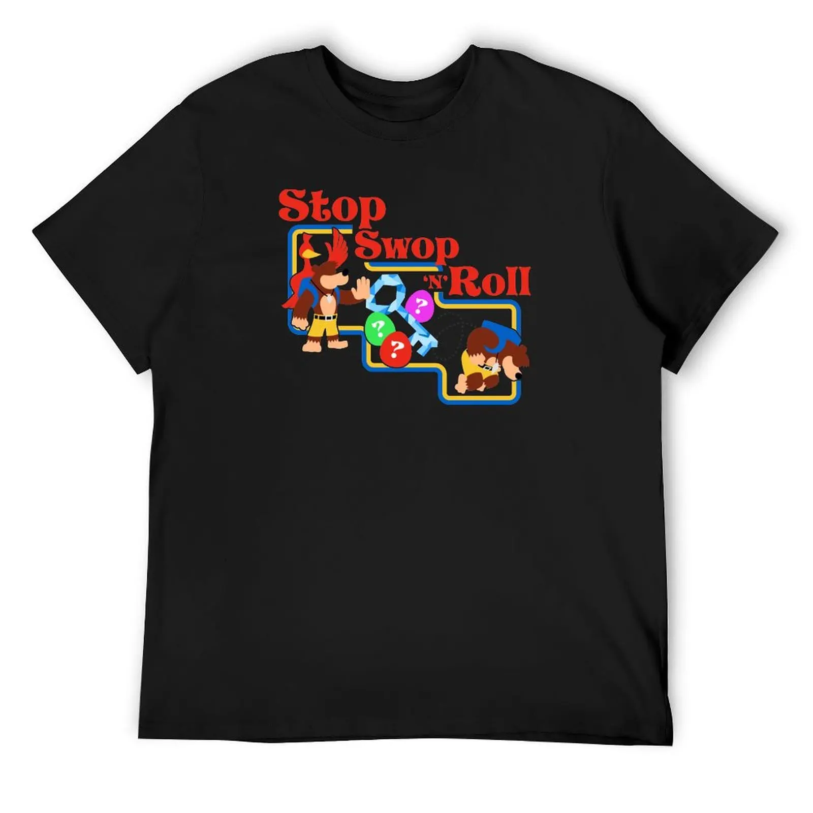 stop swop 'n' roll T-Shirt customs graphic tee shirt cheap stuff men tshirt