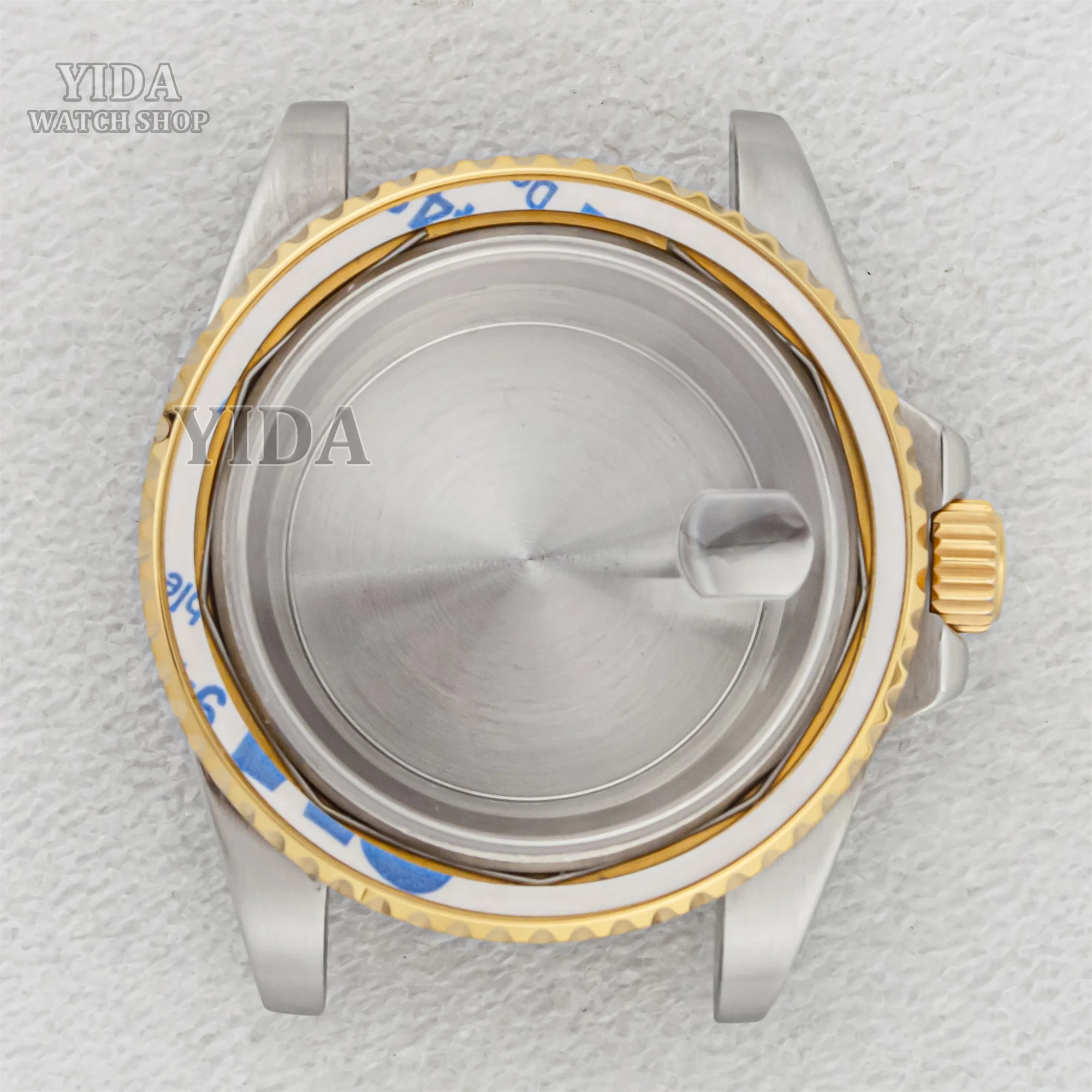 Корпус NH35 40 мм с датой, нержавеющая сталь 316L, твердая задняя часть, сапфировое стекло, водонепроницаемость 10 АТМ для деталей механизма SUB GMT NH36