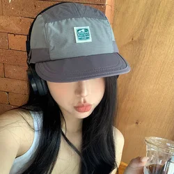 Japanese Retro Five-panel Skateboard Hat for Men and Women Summer Street Leisure Sunscreen Thin Quick-drying Baseball Cap