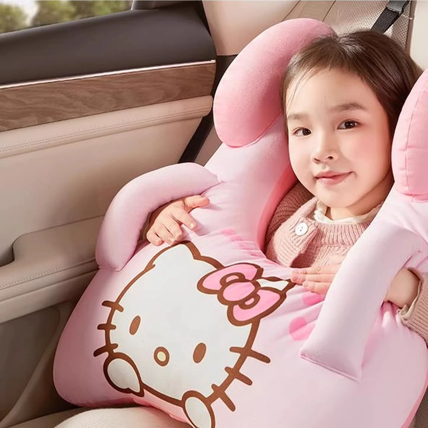 

Sanrio Children's Car Sleep Headrest Cartoon Car Rear Seat Protection Headrest Adult Car Seat Pillow