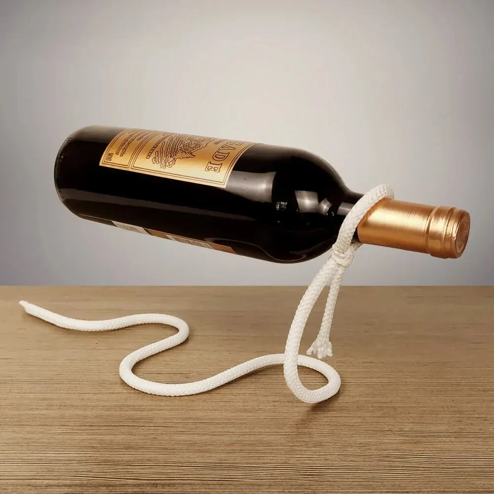 Rope Red Wine Rack Snake Bracket Wine Bottle Holder Modern Style For Home Decoration Table Decor Wine Cabinet Display