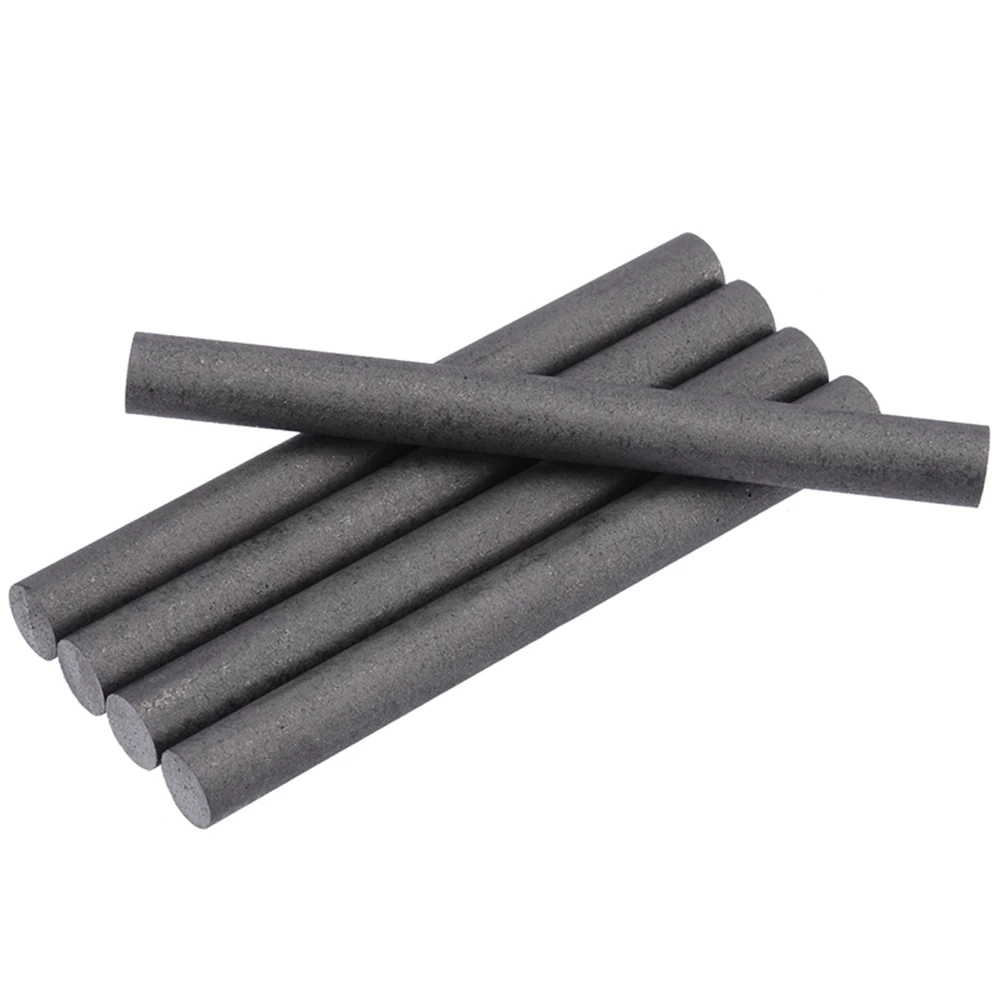 Black Carbon Rod 99.99% Graphite Electrode Cylinder Rods Bars 3 4 5 6 8 10 12 13 15 16 20mm Round 100mm Length