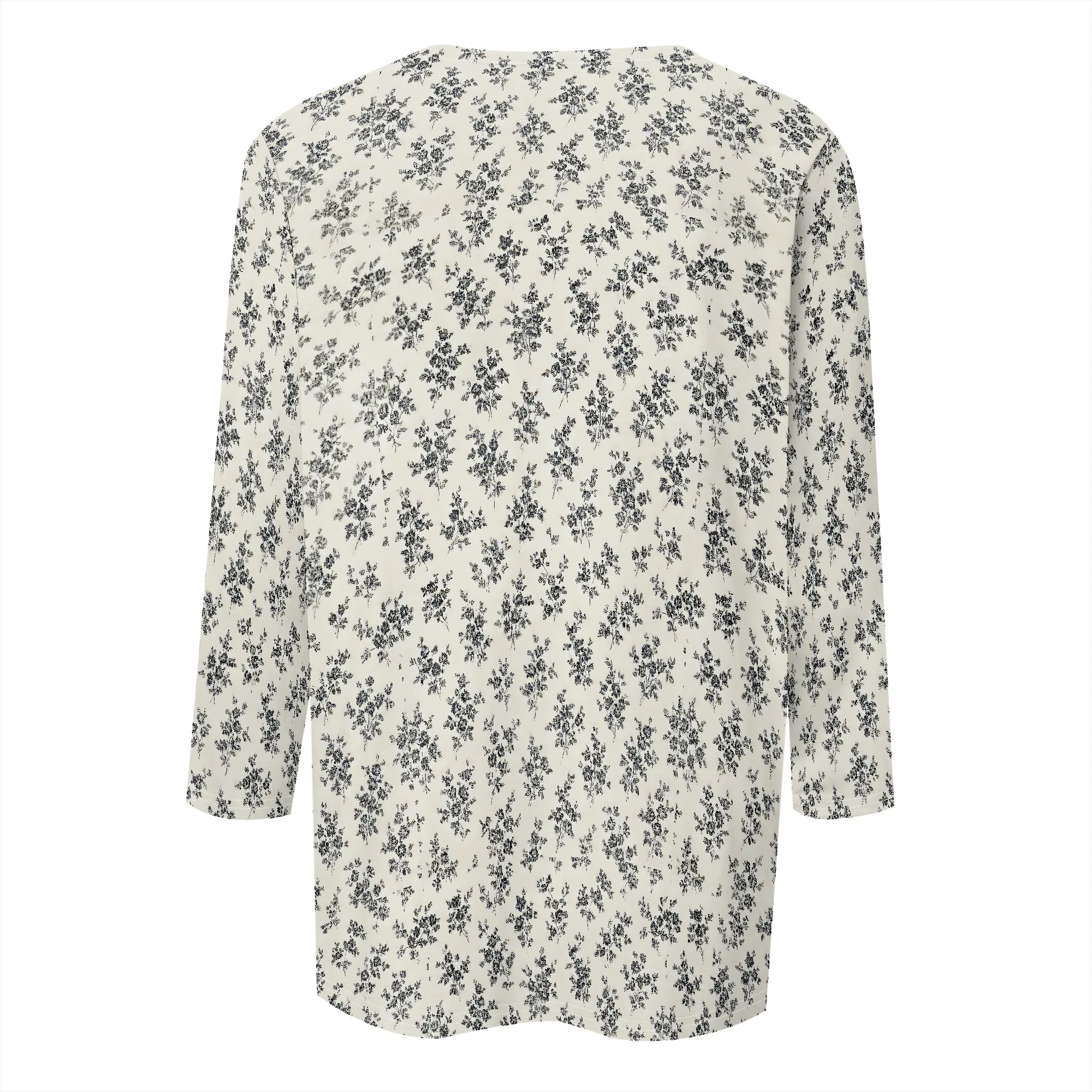 Top da donna con maniche a 3/4 lunghe, collo quadrato, camicie casual carine, camicette eleganti di tre quarti di lunghezza, tuniche da allenamento