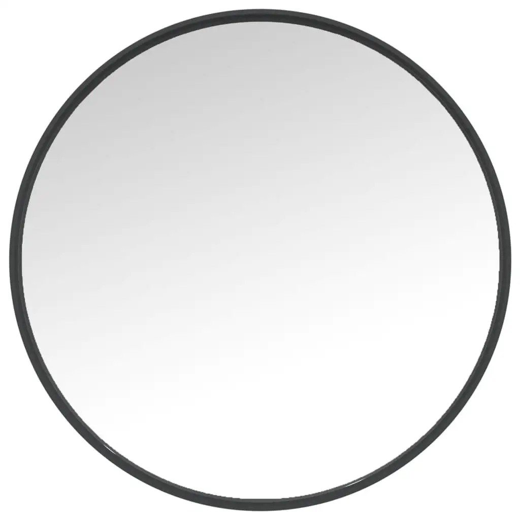 Wandspiegel Zwart Glas Medium Ronde Wandmontage