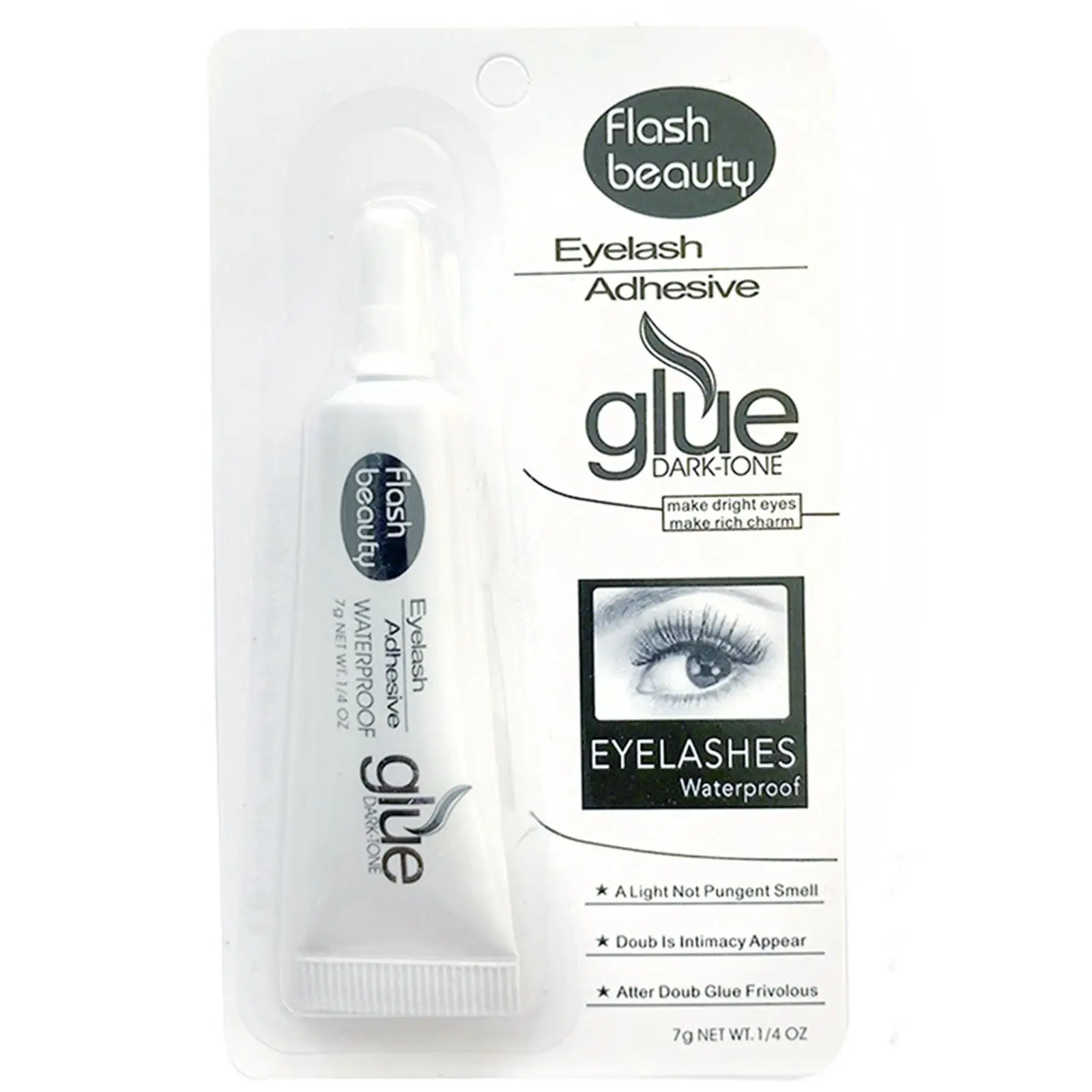 Klej do rzęs 7g szybkoschnący, przezroczysty, do przedłużania rzęs, wodoodporny, zestaw do makijażu.