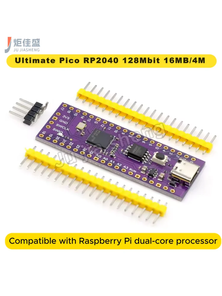 Ultimate Pico RP2040 128Mbit 16MB/4MB Kompatybilny z Raspberry Pi Dwurdzeniowy Procesor — zdjęcie produktu 7