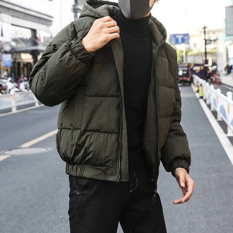 

Модная корейская зимняя куртка для подростков, короткое утолщенное хлопковое пальто с карманами