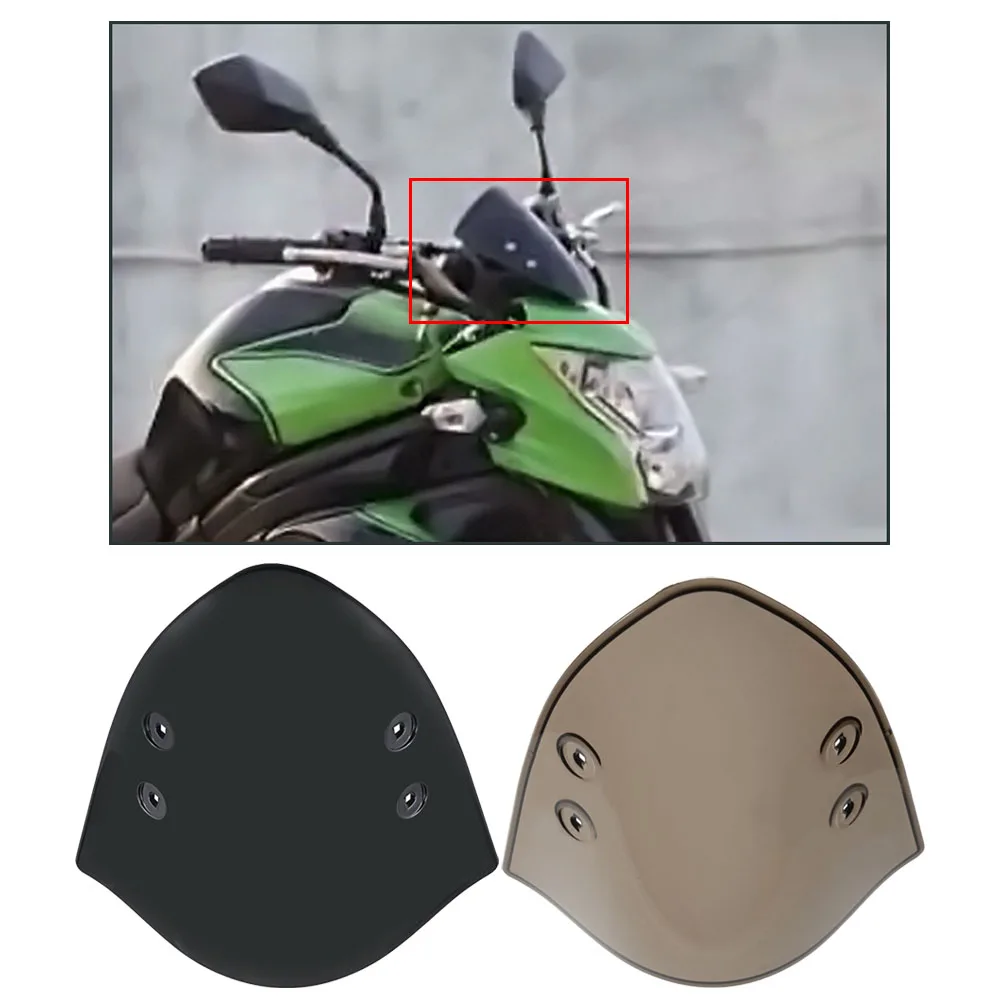 

Wind Deflector Shield Motorcycle ABS Black/ Brown Windshield Windscreen Deflector Fit for Kawasaki ER-6N 2012 2013 2014