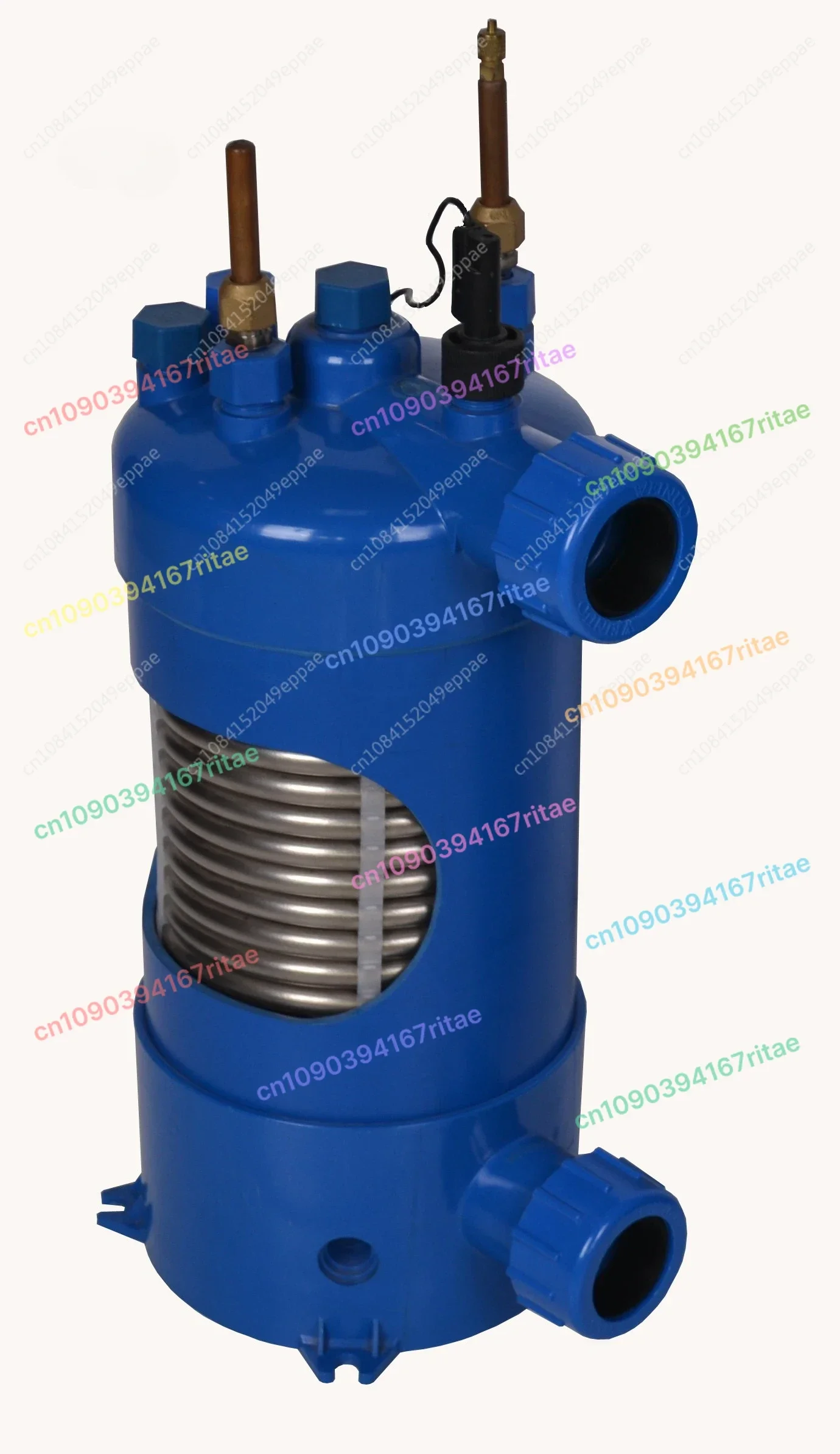 حمام سباحة مضخة الحرارة أنبوب التيتانيوم مبادل حراري 3P 5P 10P العاكس نظام التدفئة الفعال لحمامات السباحة سبا