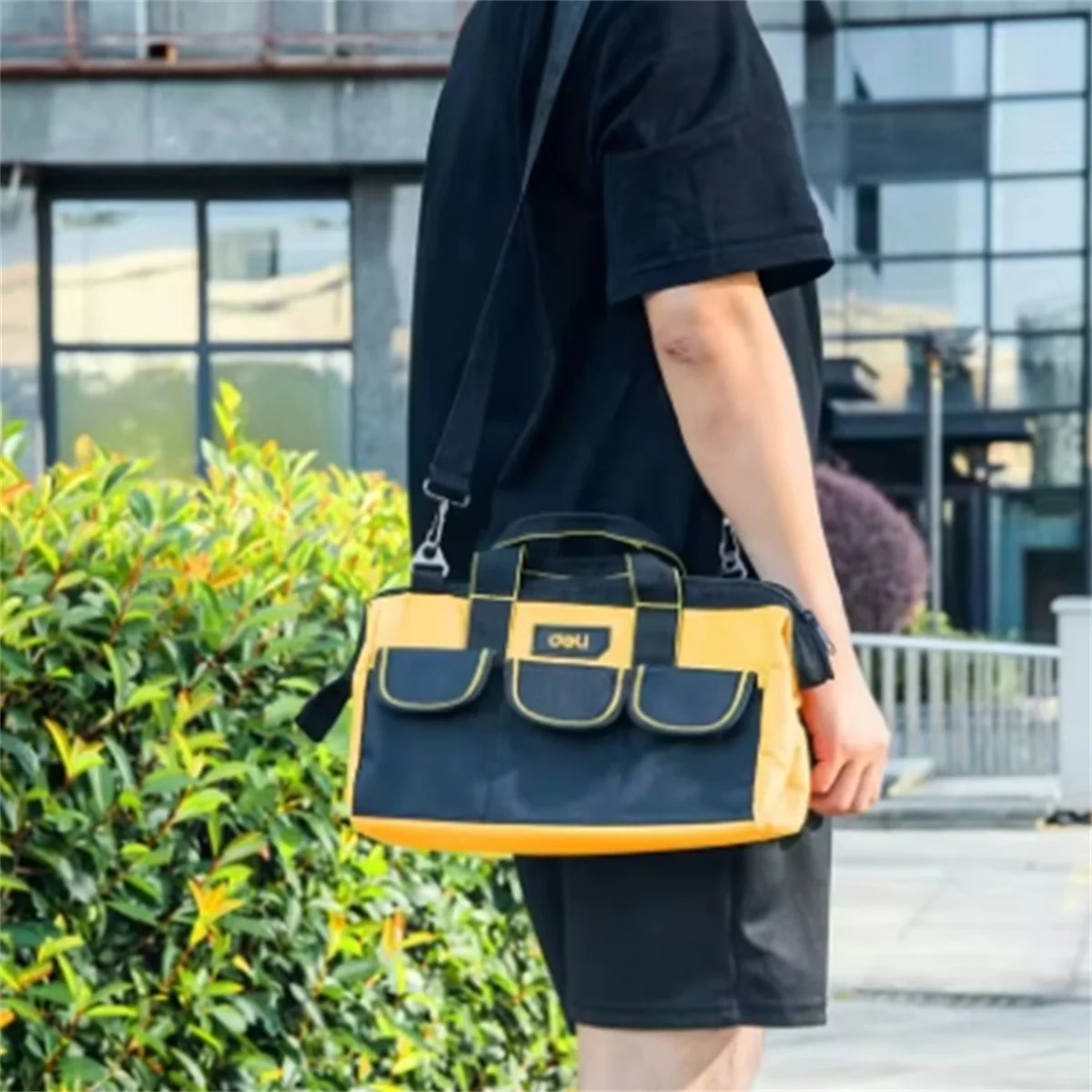 Thickened Toolbox Toolbag Oxford Cloth Empty PP Plastic Storage Box Multifunctional Maintenance Tool Box Household