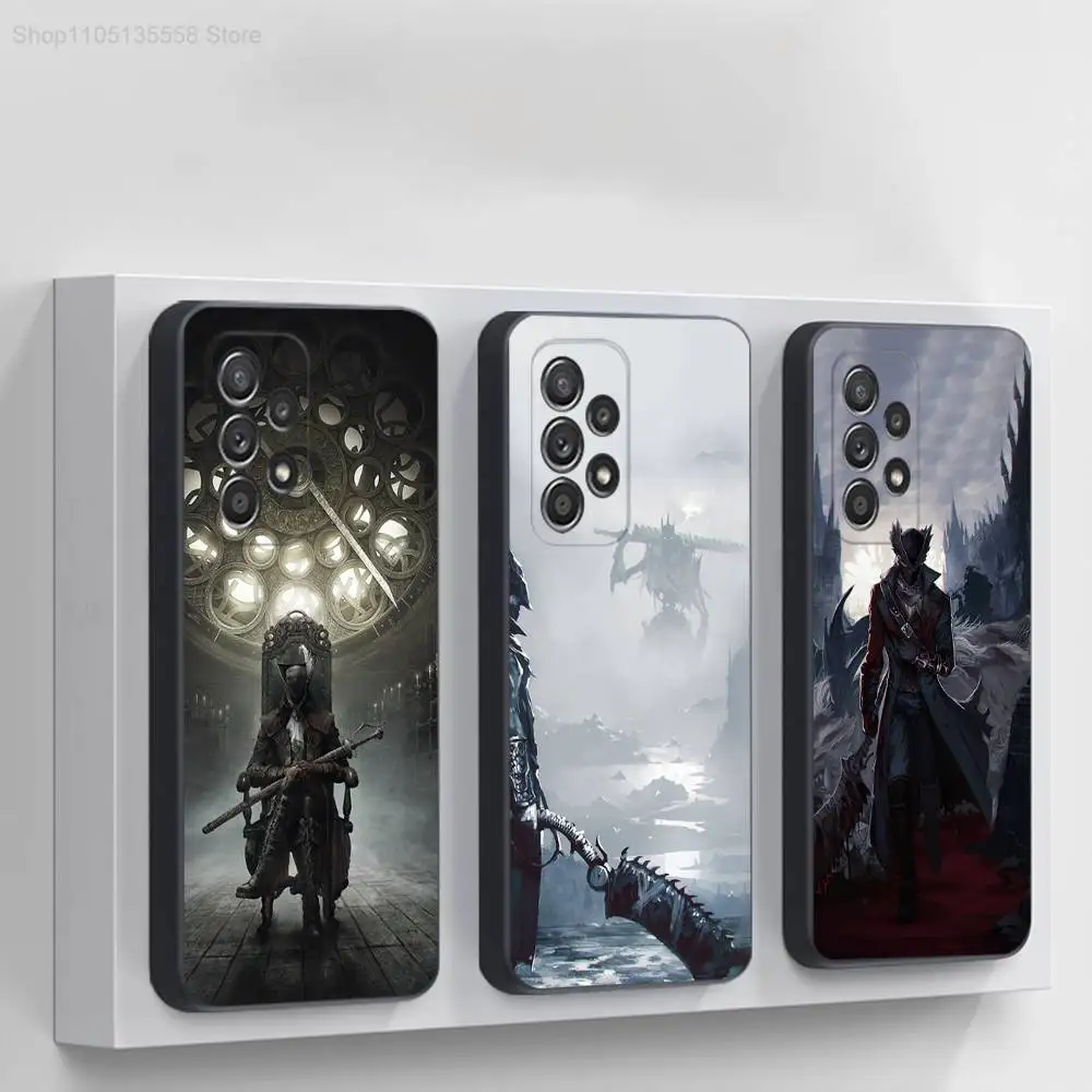 

Game B-BloodborneS Phone Case For Samsung S 25,24,23,22,30,21,10,9,Ultra,Plus,Lite,FE,4,5G Black Soft Case