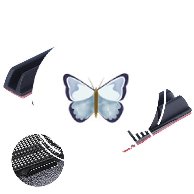 

4PCS Car Side Magnetic Window Sunshade Curtain Clip Summer Protection Window Film Fixed Parts