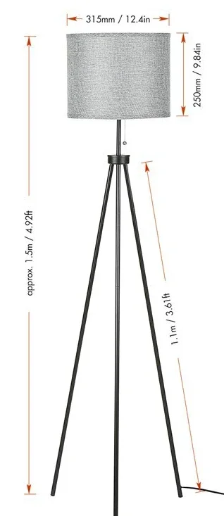 Modern living room floor lamp Bedroom bedside minimalist three legged floor lamp