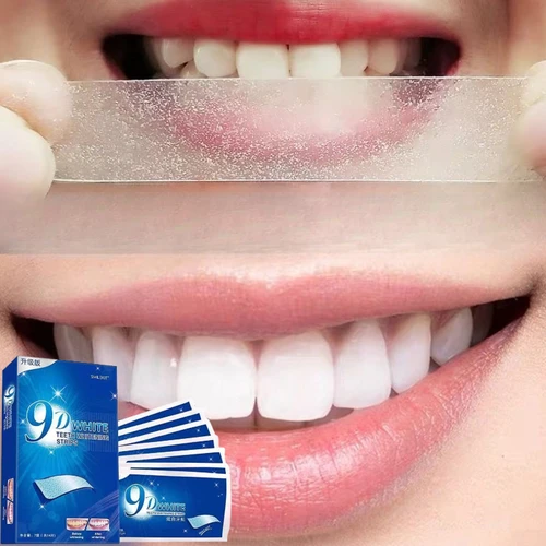 7 pares de tiras blanqueadoras de dientes 3D/5D/9D tiras blanqueadoras de sensibilidad reducida tiras blancas para productos de blanqueamiento dental