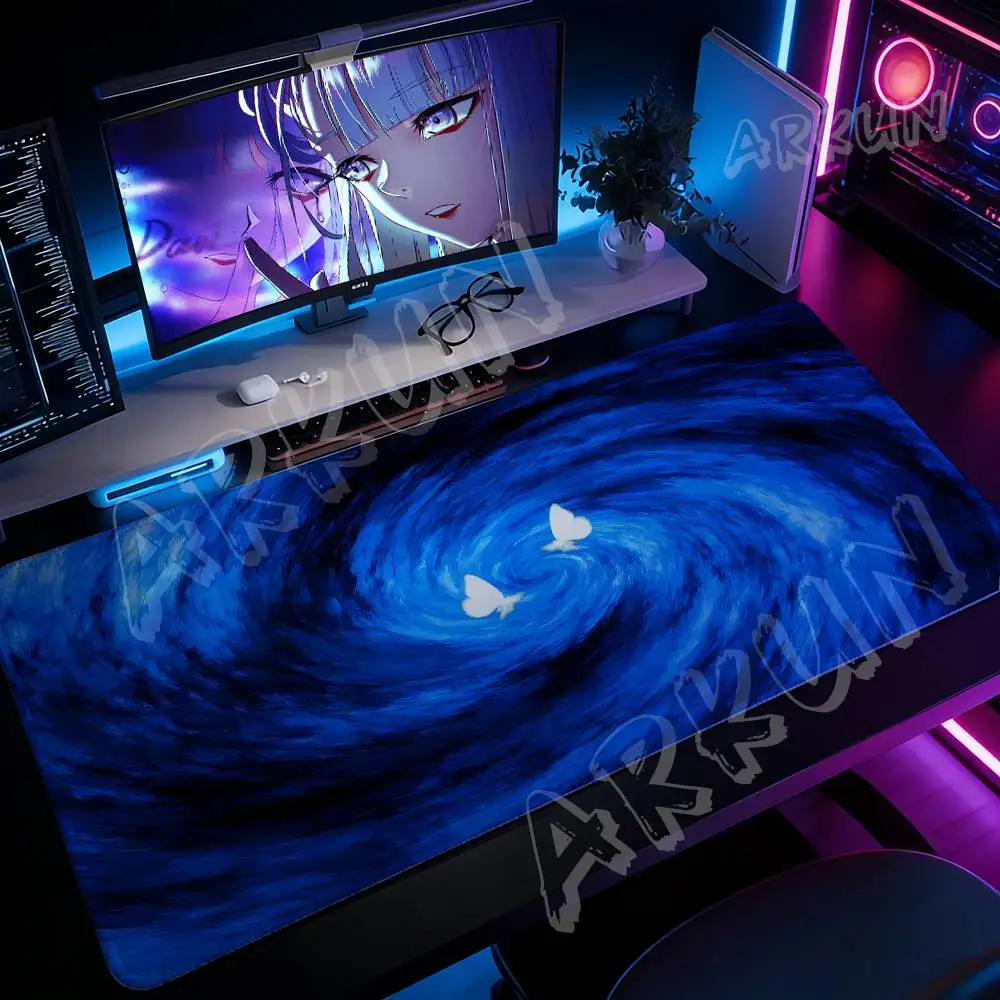 

Cool ACID Blues Style Blur Mousepad Large Mousepad Pc Keyboard Gaming Table Mats Laptop 900x400 Mouse Mat