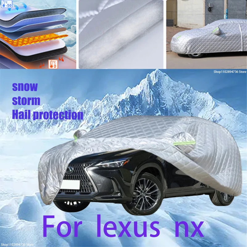 

For lexus nx Outdoor Cotton Thickened Awning For Car Anti Hail Protection Snow Covers Sunshade Waterproof Dustproof