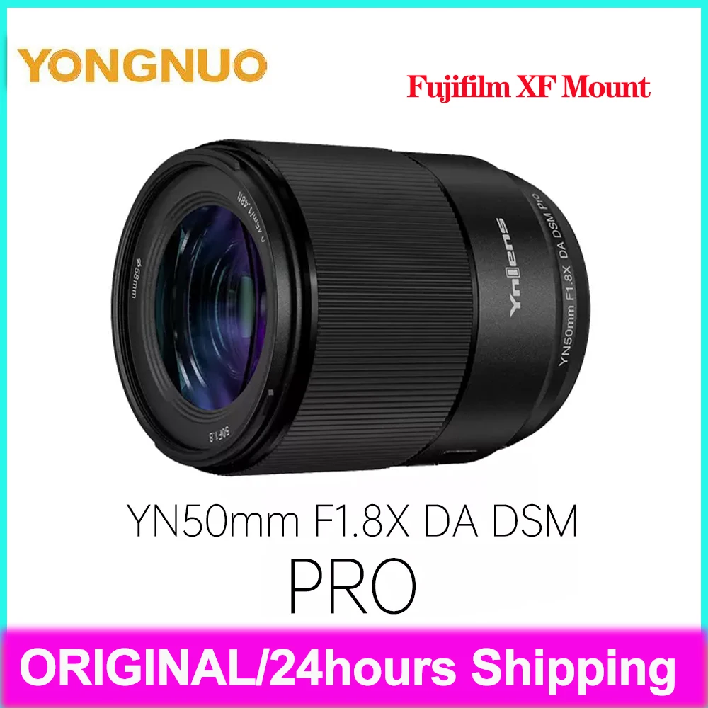 YONGNUO YN50mm F1.8X DA DSM Pro APS-C Autofocus Camera Lens For Fuji XF mount For X-T3 X-H1 X-Pro2 X-E3 X-T1 X-T2 X-T4 X-T5