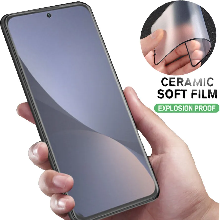 1~3pcs ,accessoires Xiaomi 12 X Soft Glass For Xiaomi 12X Global Version Screen Protector Xiaomi Mi 12 ксиоми 12 чехол Xiaomi 12X  Matte Film Xiomi 12 Pro Ceramic Film Xiaomi Mi 12 Pro/Ultra NOT Glass Mi 12X 2022