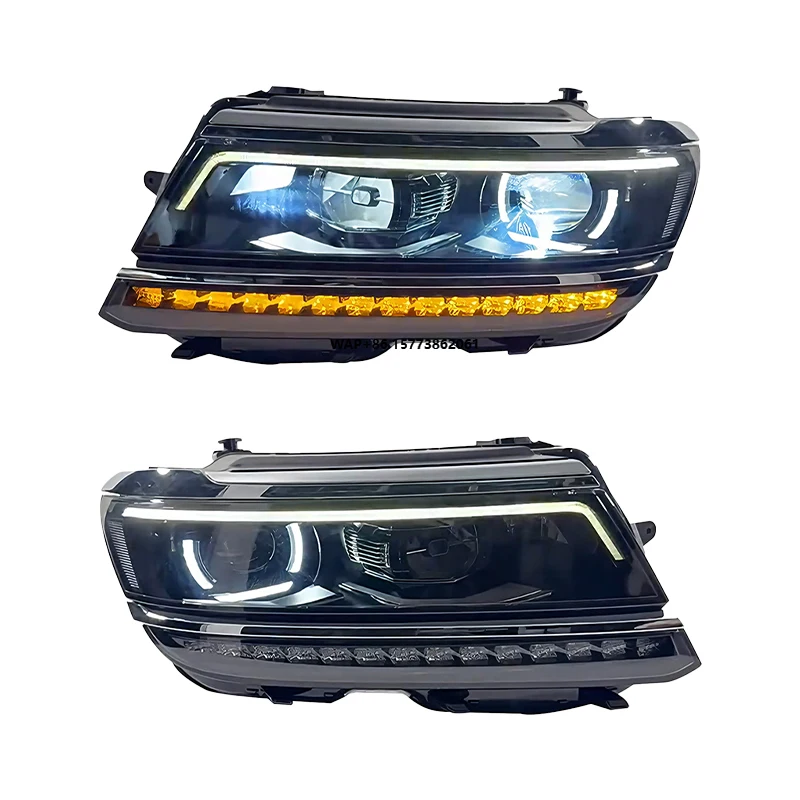 

2 Pieces for Tiguan S SE USA Version 2017-2020 USA Headlamp Upgrade VW Tiguan Allspace Full LED Headlight Front Lamp