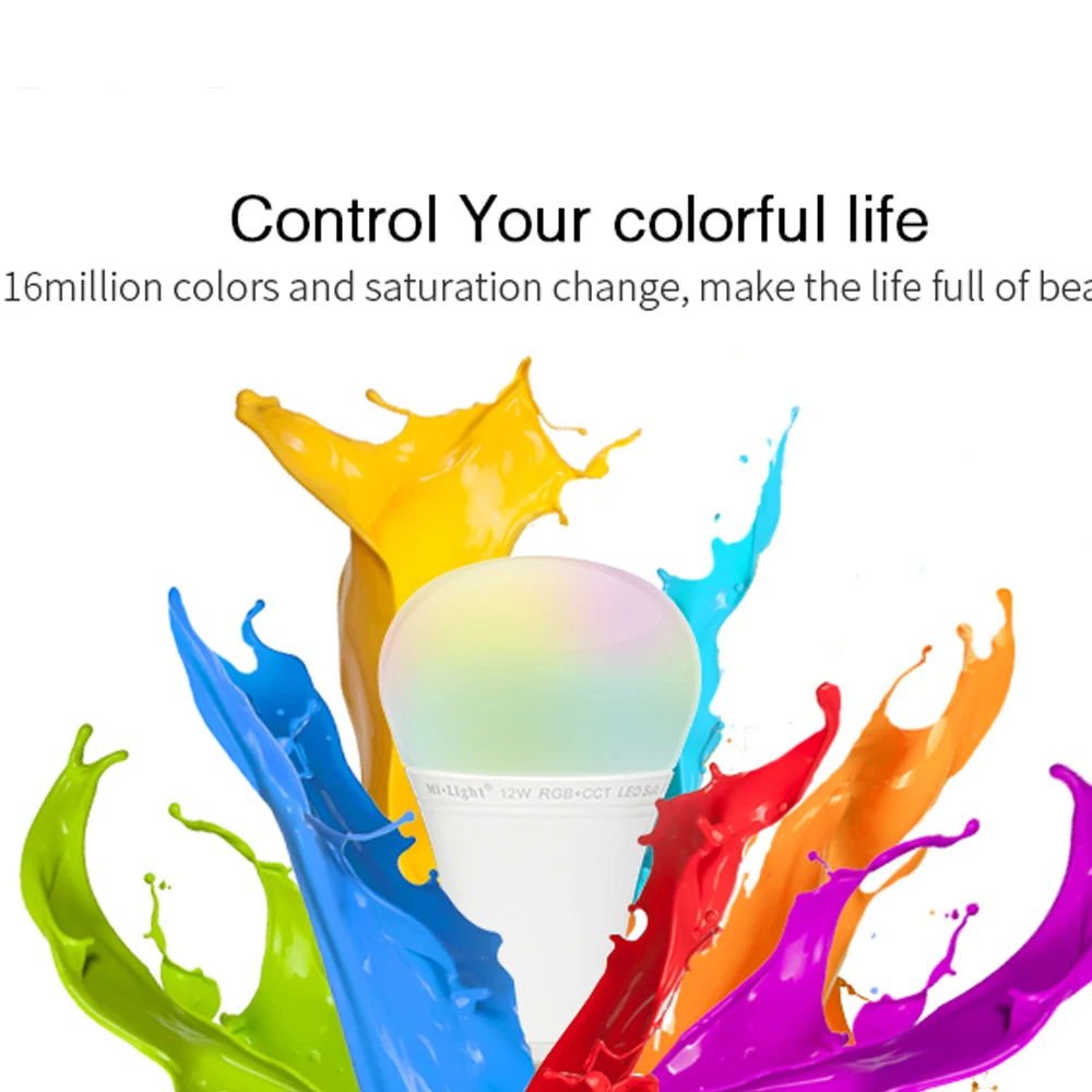 Miboxer 2.4G Led Bulb MR16 GU10 E14 E27 Led Lamp 4W 5W 6W 9W 12W CCT RGB+CCT Led Lamp Wireless Wifi Remote control Milight