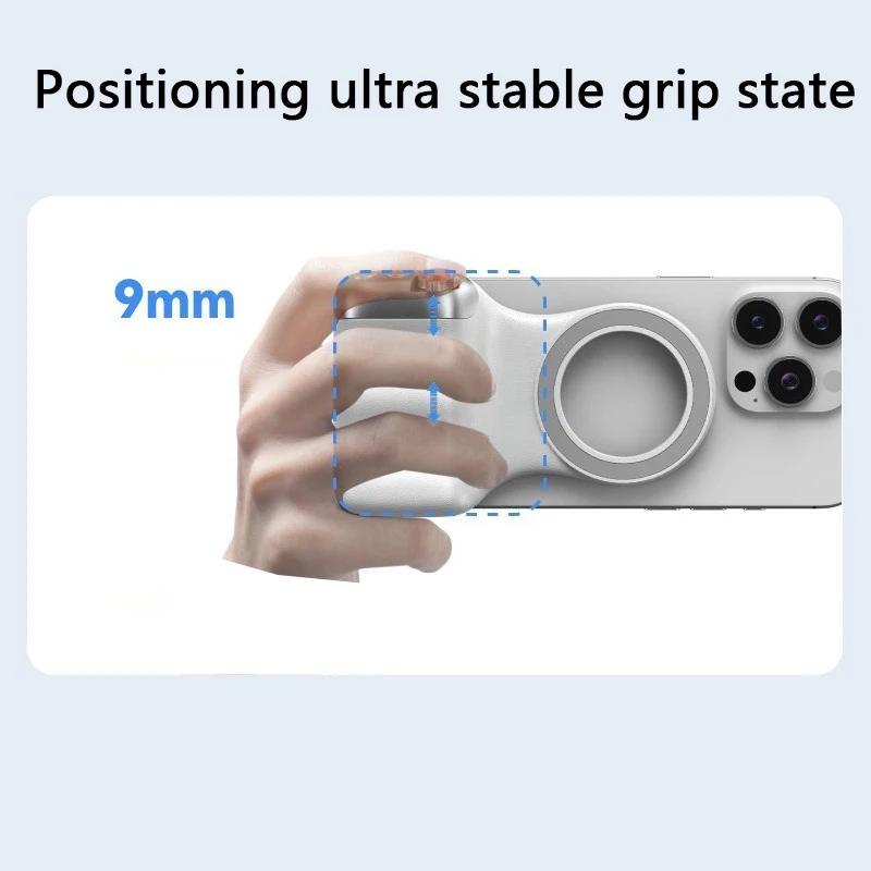 Magnetic Phone Camera Shoot Hand Grip Phone Holder Shooting Aid Remote Control Handle for Iphone HUAWEI SAMSUNG Phone ﻿