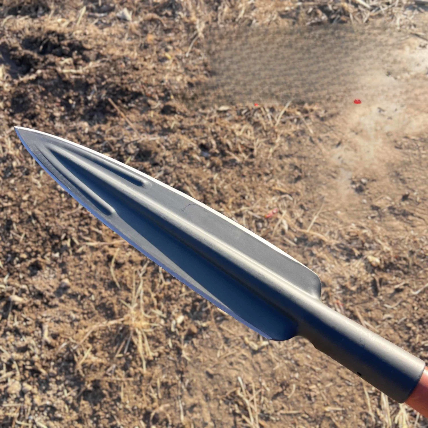 

Multifunctional shovel spearhead all-steel spear shovel horticultural pointed shovel outdoor camping firewood chopping spear