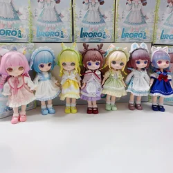 Genuine Liroro Blind Box Toy Summer Island Series1/12 Bjd Ob11 Model Doll Caja Ciega Mysteries Guess Bag Birthday Surprised Gift