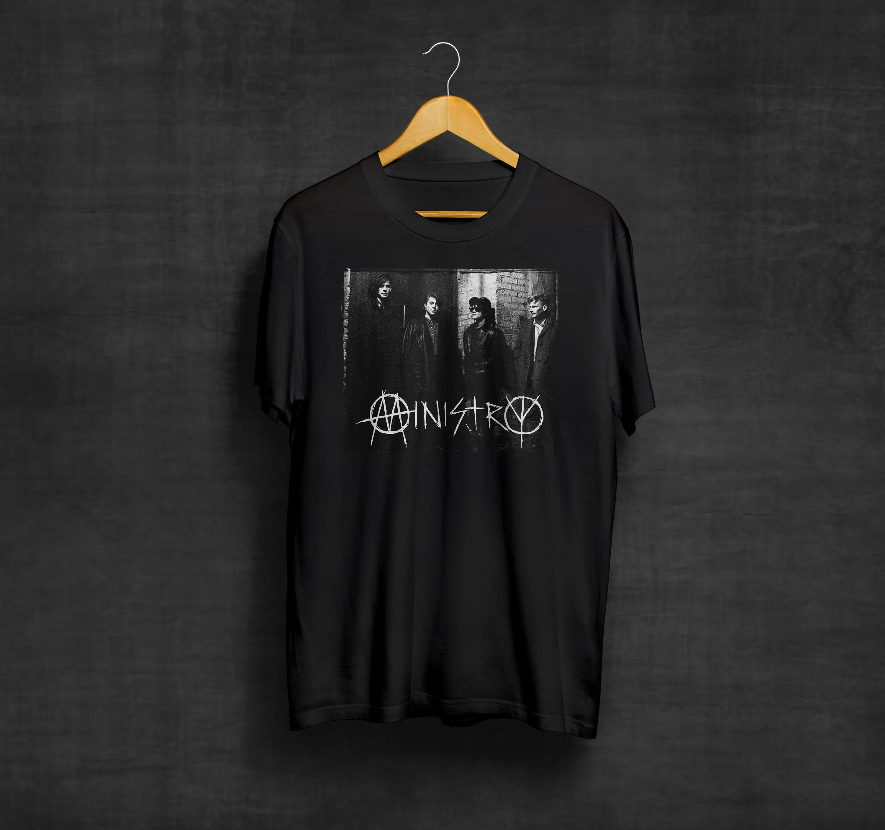 Ministry Black T Shirt Band Synthpop Industrial