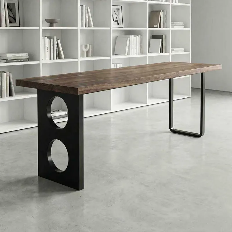Light luxury stainless steel table legs bracket round hollow table feet modern simple metal texture table frame supports
