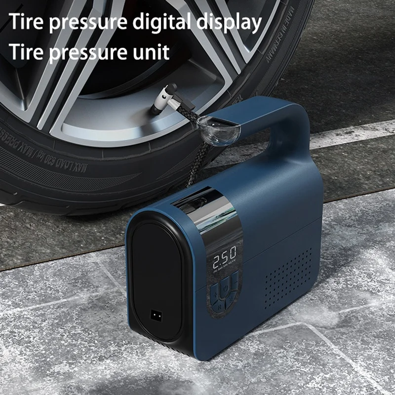 Tire Inflator For Car 12V DC Portable Air Compressor For Car Tires With Led Light Digital Air Pump For Car, Bicycles