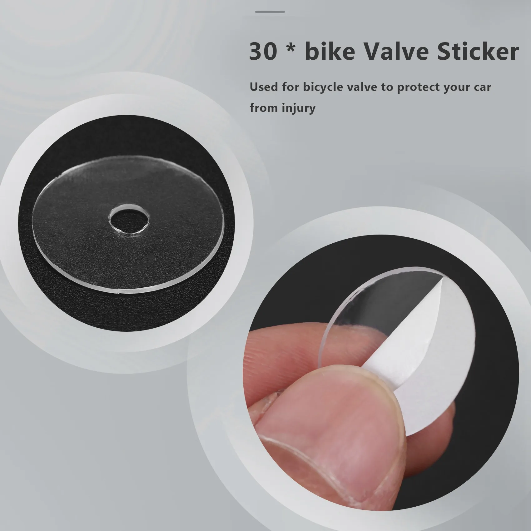【CYBER MONDAY】30Pcs/Set Bike Presta Valve Sticker Rim Protection Gas Air Nozzle Glue Pad Tube Tire Gasket for Mountain Road Bike