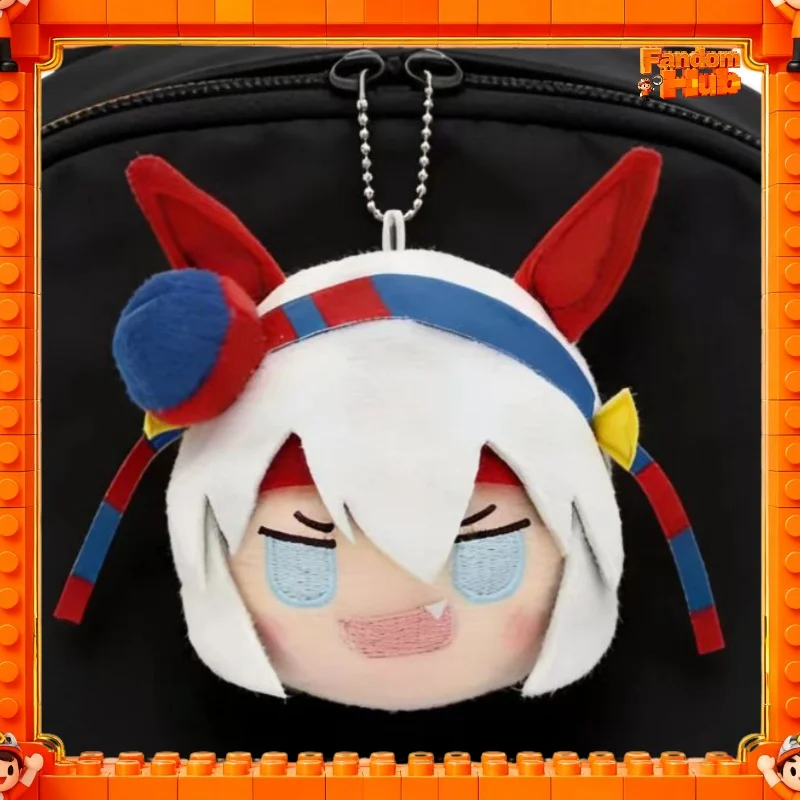 

Uma Musume Pretty Amamo Cross Plush Mochi Keychain Cute Q Version Round Soft Doll Stress Relief Pendant Bag Decoration Toy Gift