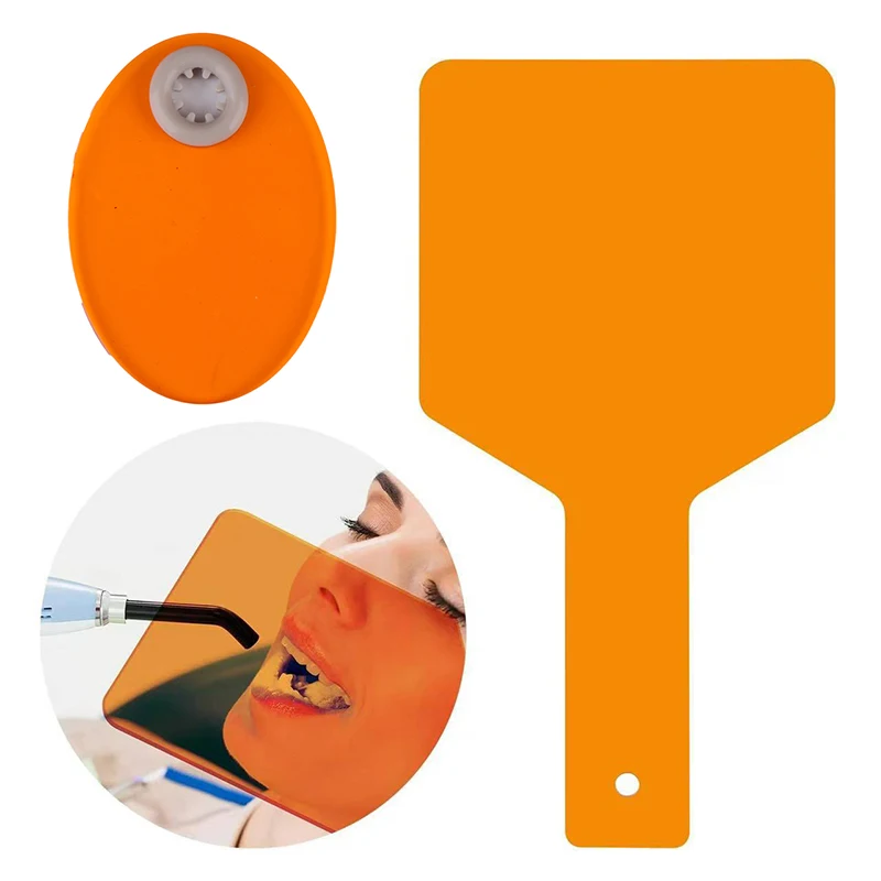 Dental Shade Board Eye Protector Hand Held Shield Plate Dentistry Lab Light Curing Lamp Filter Dentist Clinic Tool Shield