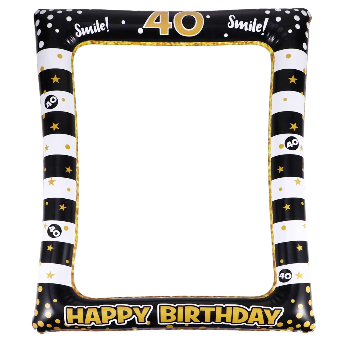 Adults Inflatable Photo Frame Decoration Party Props 40th Plastic Photobooth Birthday