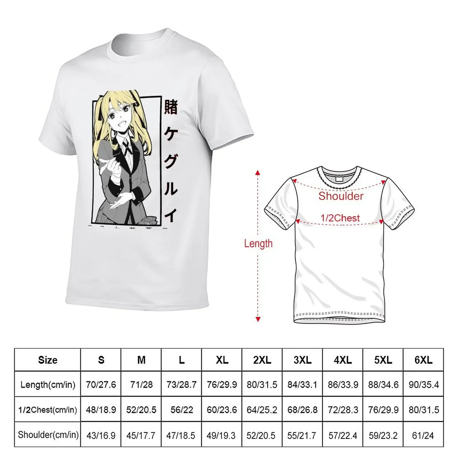 kakegurui- Mary saotome T-Shirt quick-drying plus size tops tee shirts for men