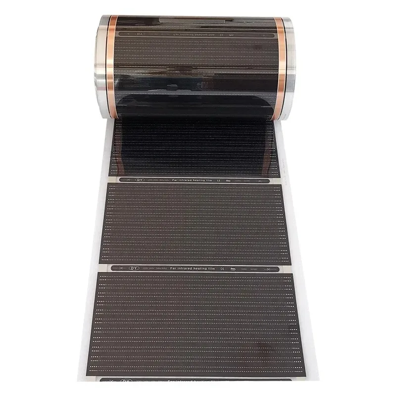 50cm breite Alle Größen 400w/m2 Infrarot Carbon AC220V Fußbodenheizung Film Niedrigen Elektrische Warme Matte