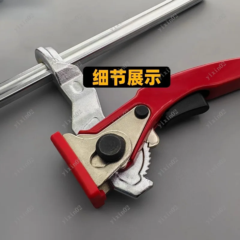 Quick Ratchet F Clamp Welding Table Positioning Fixture Clamp for Woodworking