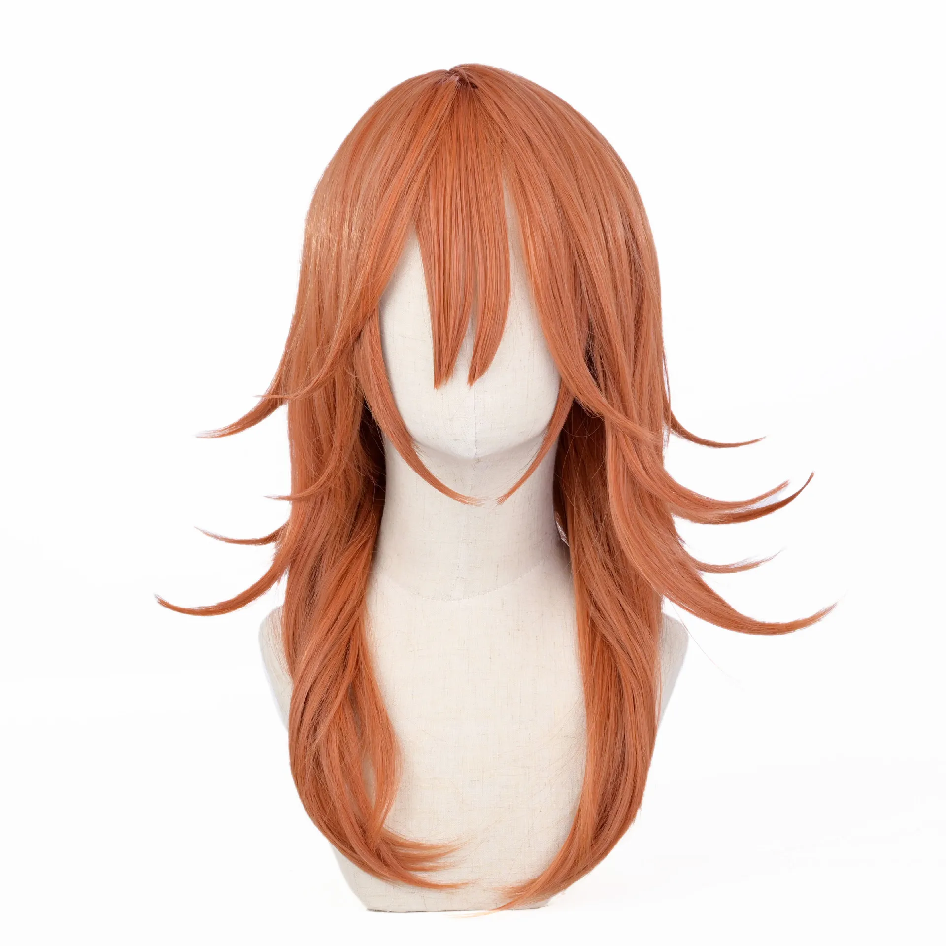 

24-inch Heat-Resistant Synthetic Fiber Wig,Long Straight Hair,Elastic Net Cap, Suitable for Daily Wear, Parties & Cosplay