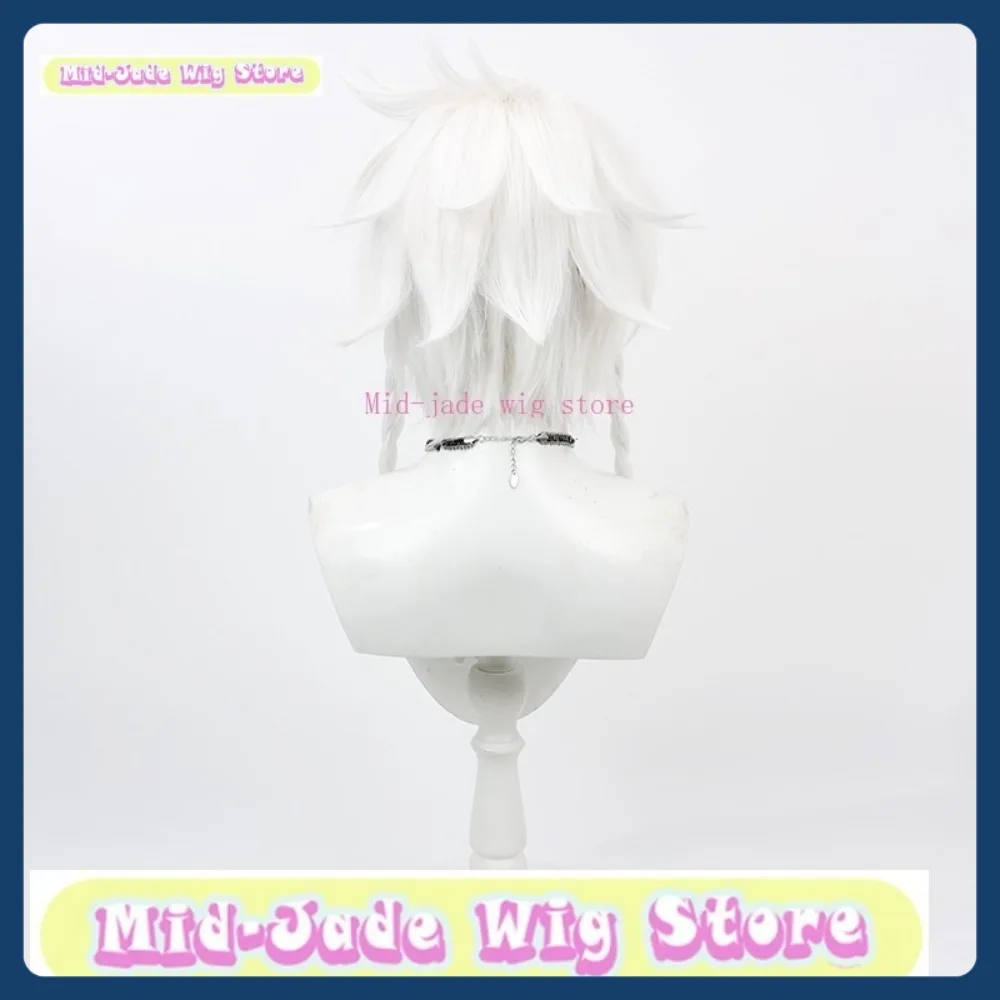 Mid-jade peruca loja identidade v profeta branco profeta cosplay peruca halloween cosplay restaura anime personagem trajes e adereços